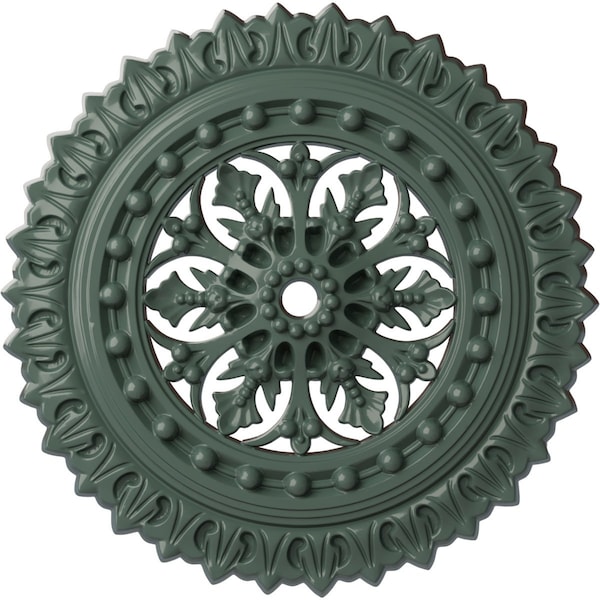 Ekena Millwork Sellek Ceiling Medallion (Fits Canopies up to 1 1/8"), 18 1/2"OD x 7/8"ID x 1 1/2"P, Cloud Burst CM18SKCBF - main